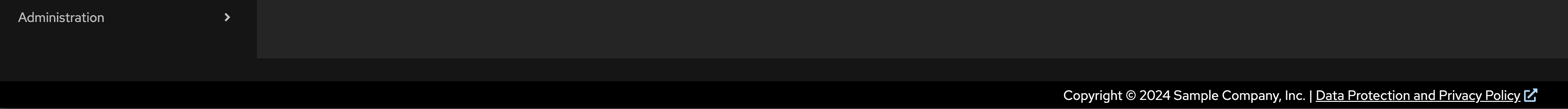 Banner on the bottom of the UI