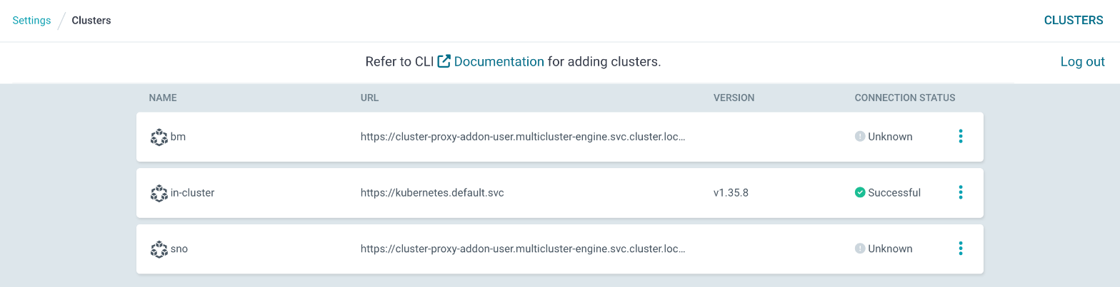 GitOpsCluster cluster secrets