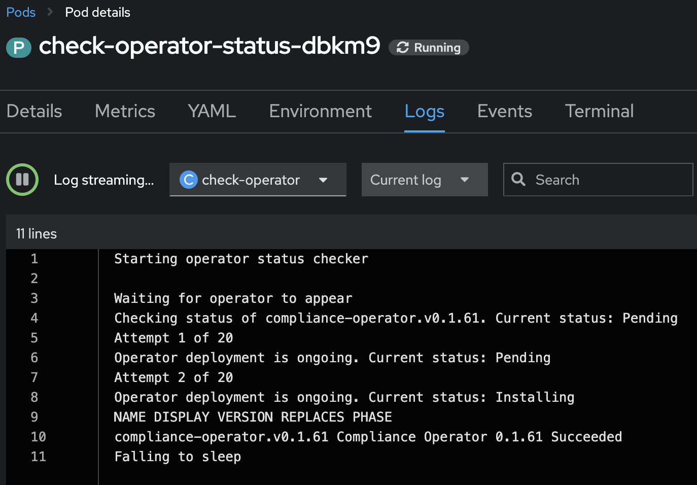argocd status checker log