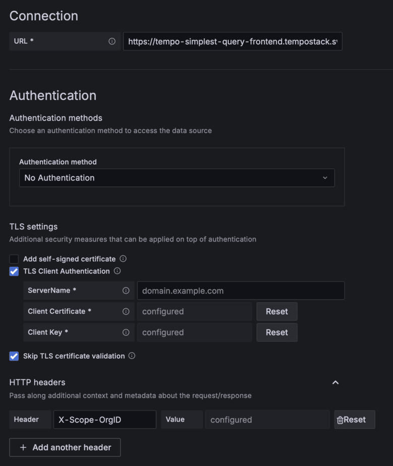 Grafana Datasource Details