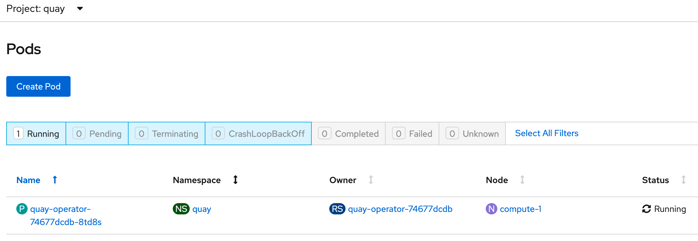 quay operator running