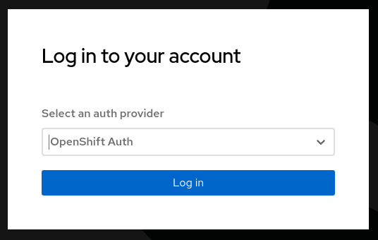 ACS LoginOpenShiftAuth
