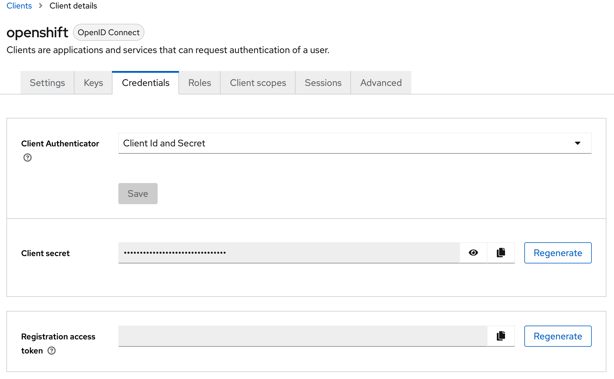 Keycloak Client Secret