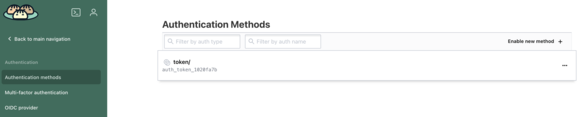 OpenBao UI Authentication Methods