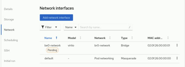 VM Pending Configuration