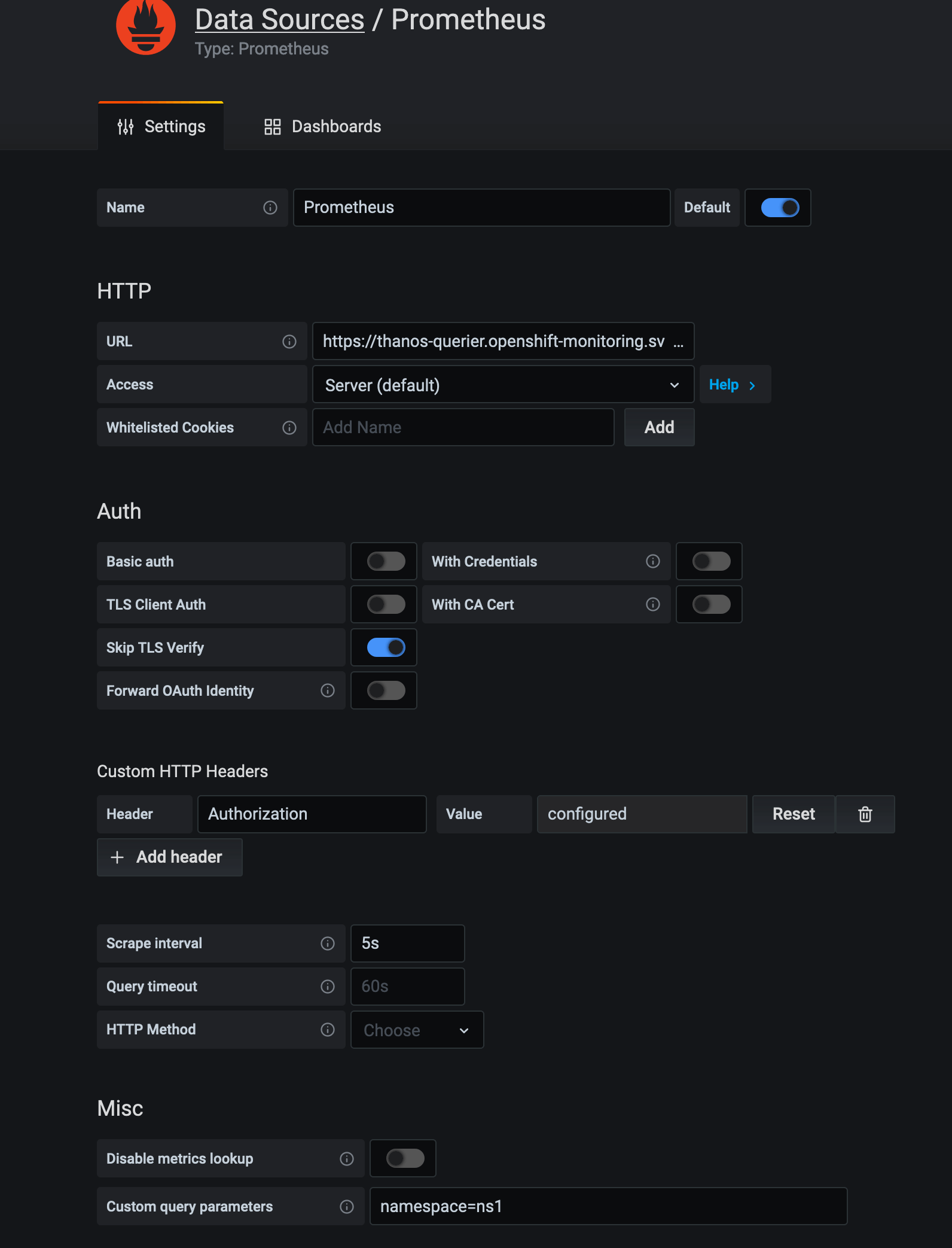 Configure Data Source