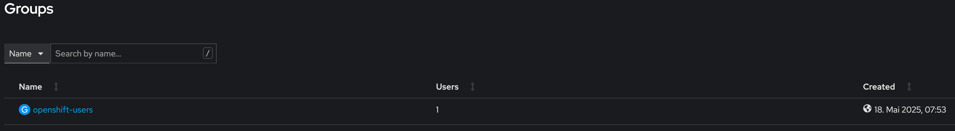 OpenShift Group