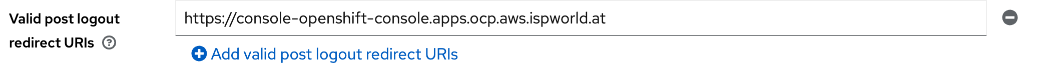Set Logout URL