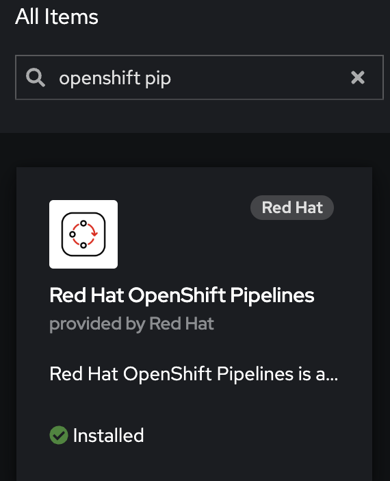 OpenShift Pipelines