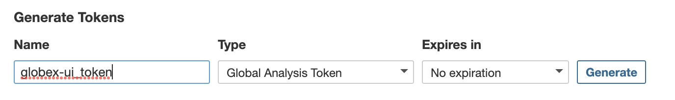 SonarQube Token