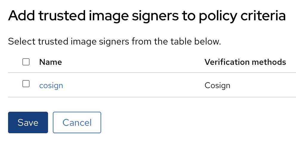 ACS Assign CoSign integration to policy