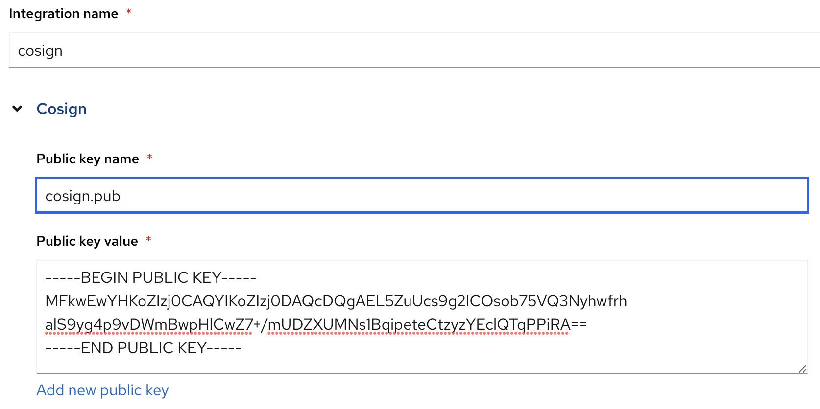 ACS Create CoSign Integration